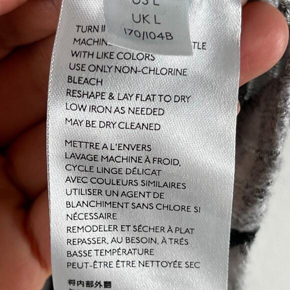 Anthropologie Saturday Sunday Pippa Hacci Top Womens Large Striped Cowl Neck - Picture 7 of 14